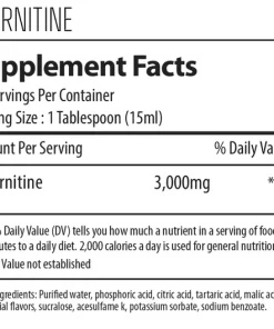 L-CARNITINE 3000 LIQUIDA FACTS