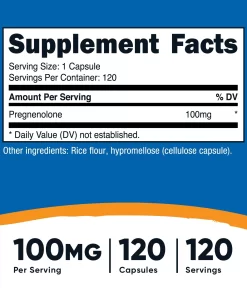Alternative view of Pregnenolone Nutricost