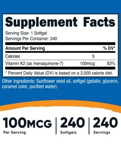 Alternative view of Nutricost Vitamina K2 MK-7