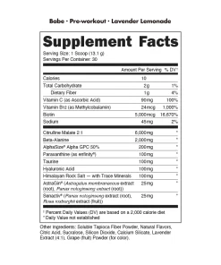 Babe Pre-Workout