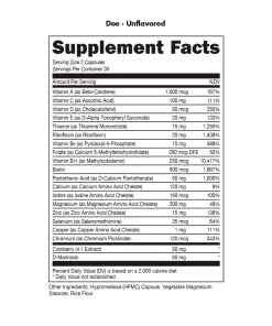 Doe - Full Spectrum Vitamin Formula