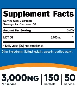 Nutricost Aceite MCT en Cápsulas