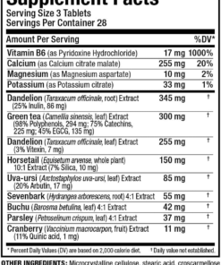 HydraDry Pre-Contest Nutritional Facts