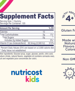 Gomitas de Vitamina D3 para Niños Nutricost