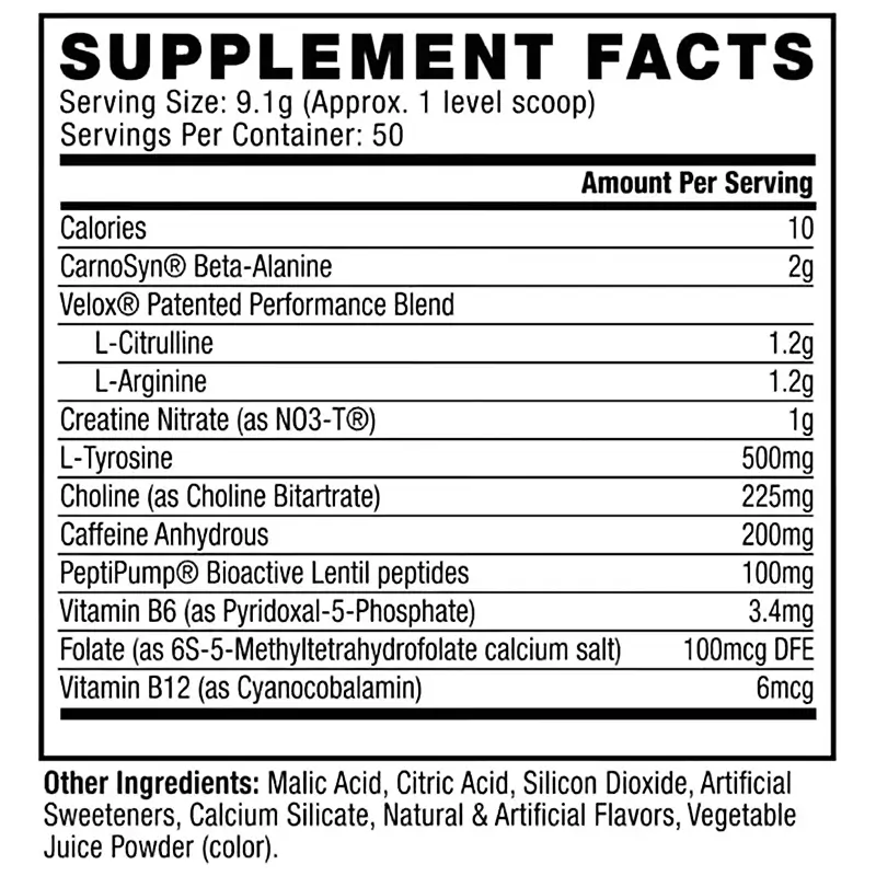 C4 Original Pre-Workout C4 Original Pre Workout Facts