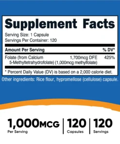 Nutricost Methyl Folate